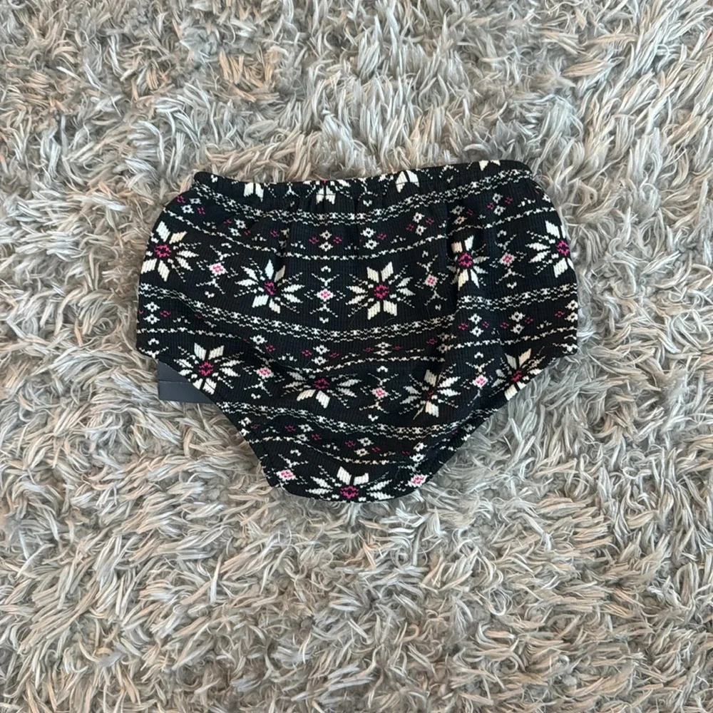 Ralph Lauren Black, Pink, & Cream Cotton Geo Print Diaper Cover